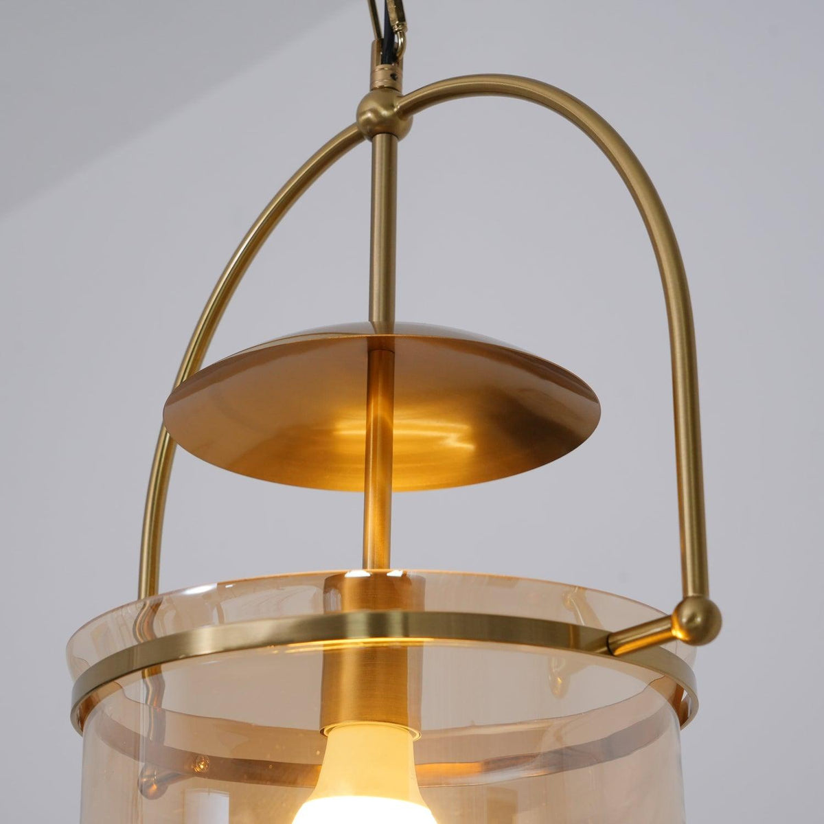 Lampa wisząca Velanaya ze szkła z mosiądzu w stylu vintage do salonu