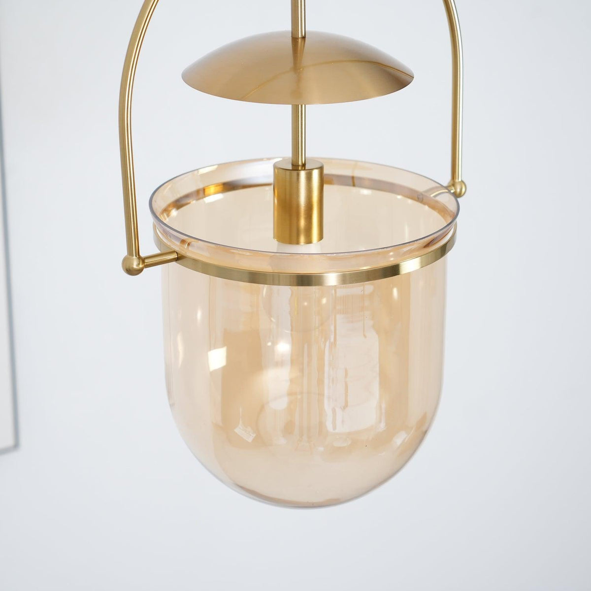Lampa wisząca Velanaya ze szkła z mosiądzu w stylu vintage do salonu