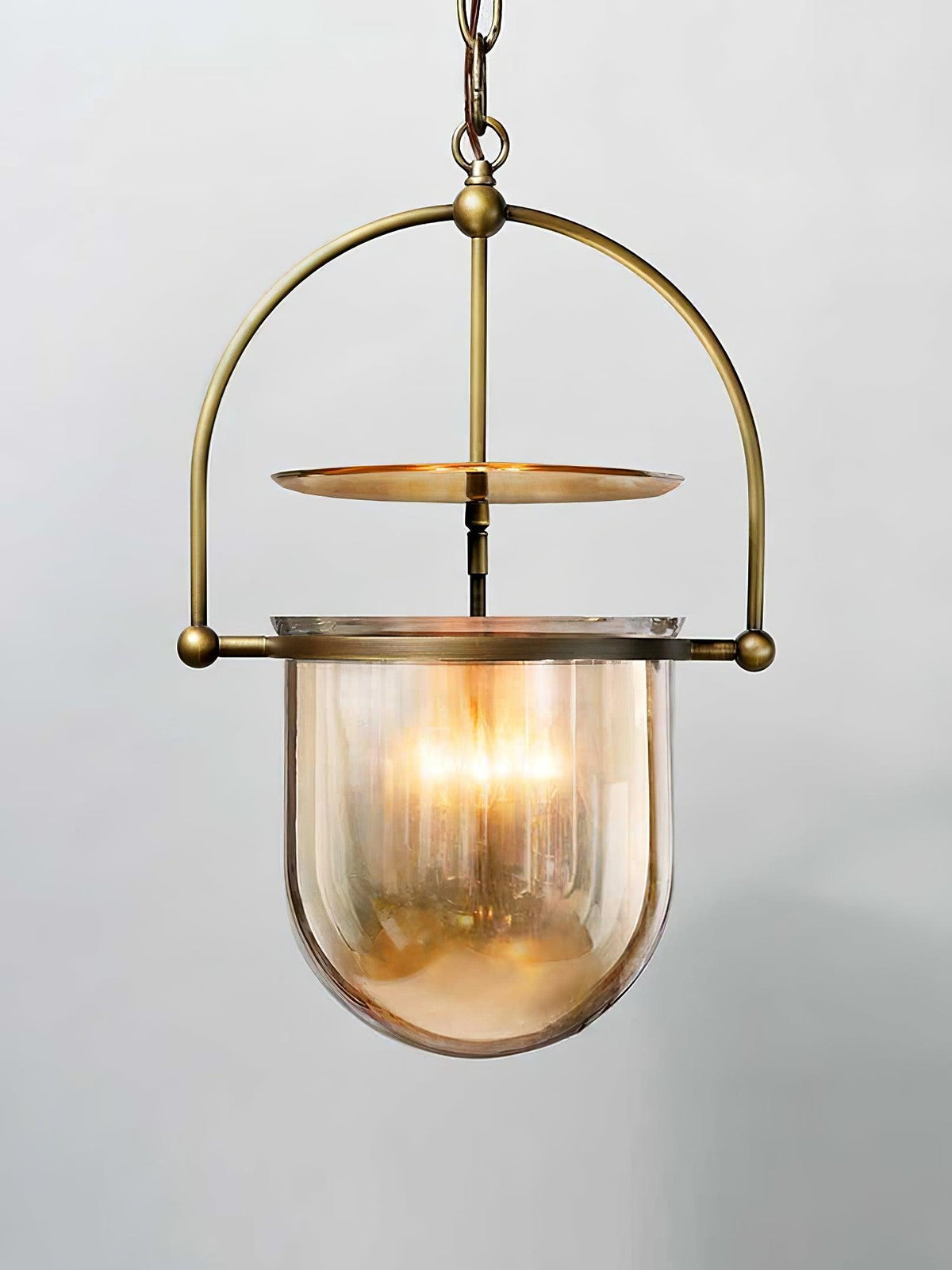 Lampa wisząca Velanaya ze szkła z mosiądzu w stylu vintage do salonu
