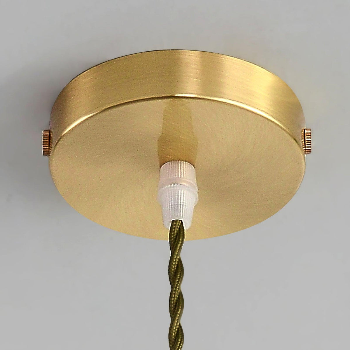 Deveny lampa wisząca mosiądz falowane szkło lotos vintage