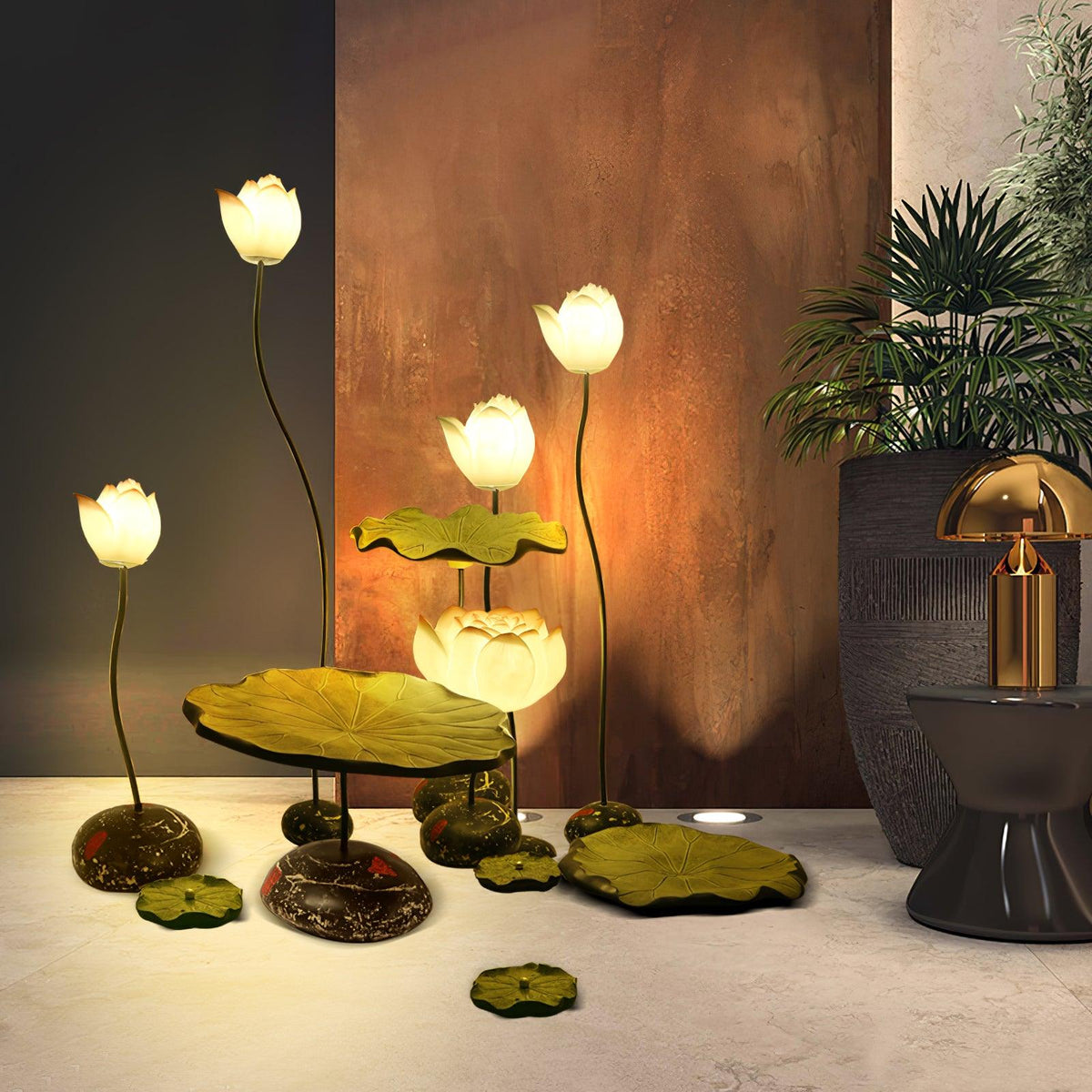 Arixen elegancka lampa stojąca Lotus