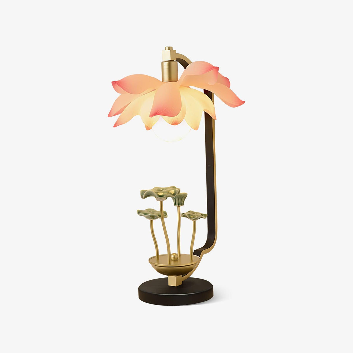 Lampa stołowa Olivia ze szkła ceramicznego