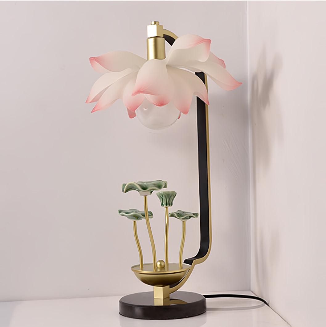 Lampa stołowa Olivia ze szkła ceramicznego