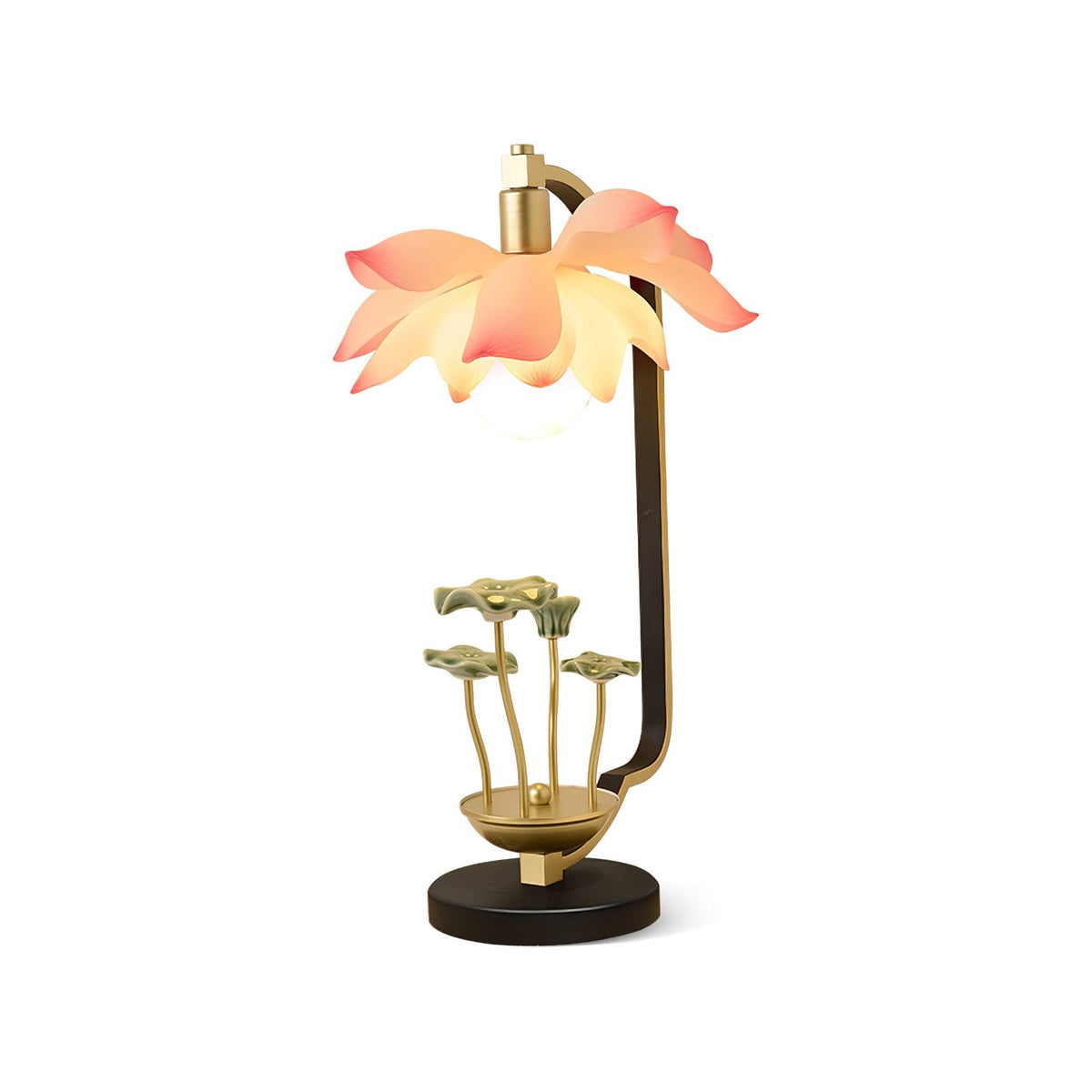 Lampa stołowa Olivia ze szkła ceramicznego