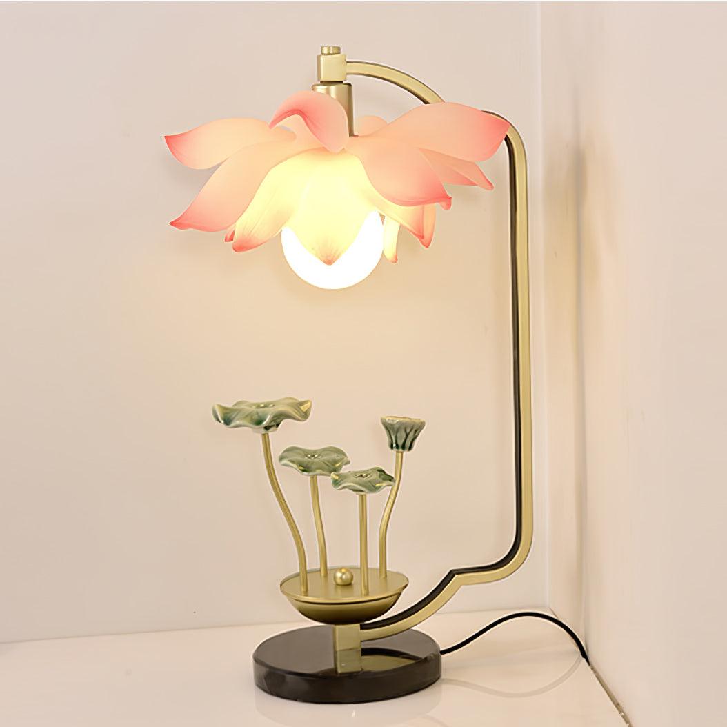 Lampa stołowa Olivia ze szkła ceramicznego