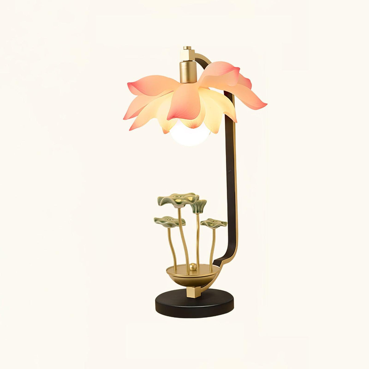 Lampa stołowa Olivia ze szkła ceramicznego