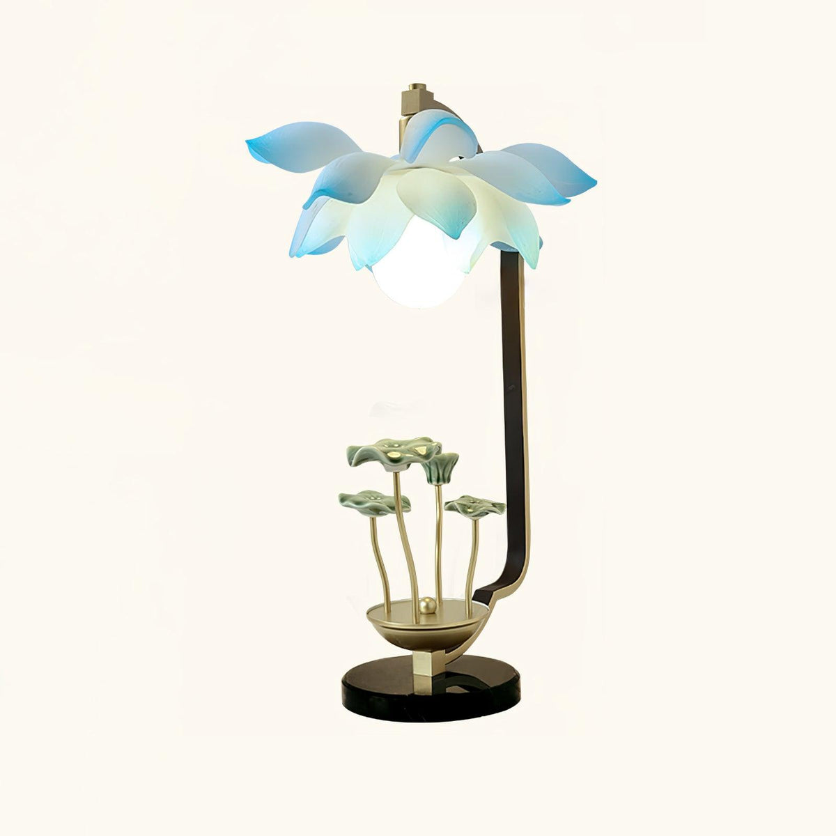 Lampa stołowa Olivia ze szkła ceramicznego
