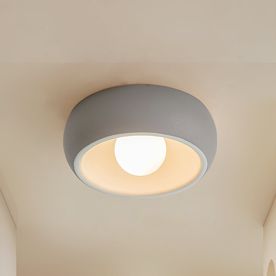 Talemu nowoczesna lampa sufitowa ze szkła w kształcie koła
