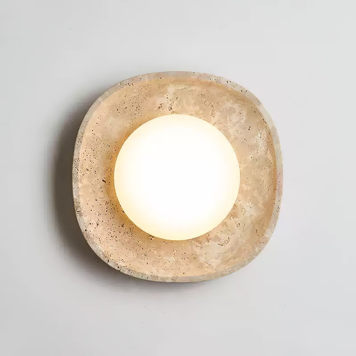Serinora lampa sufitowa w travertynie
