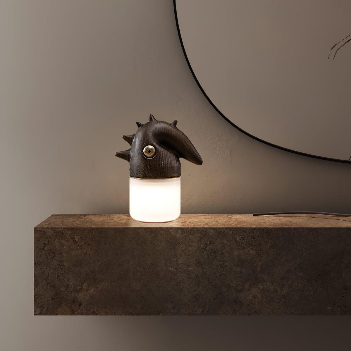 Jerry nowoczesna lampa stołowa z drewna