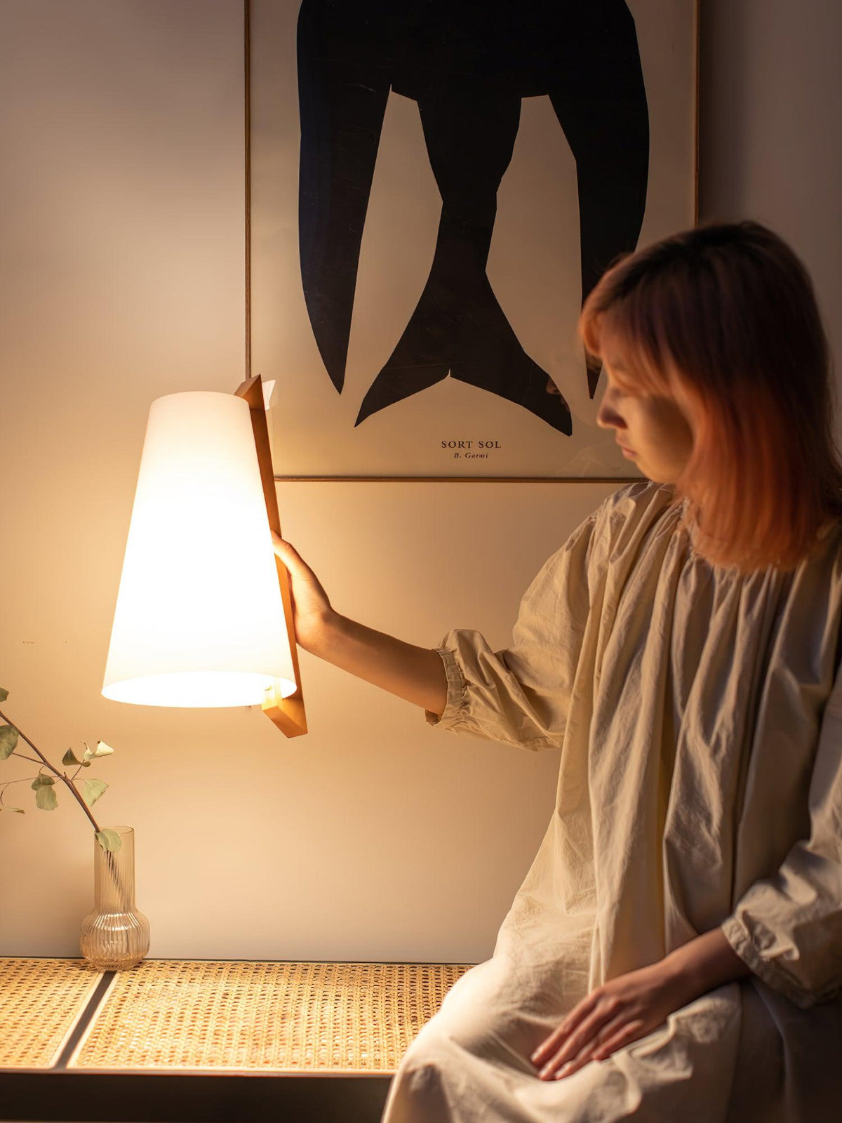 Miriam nowoczesna minimalistyczna kinkietowa lampa z tworzywa sztucznego
