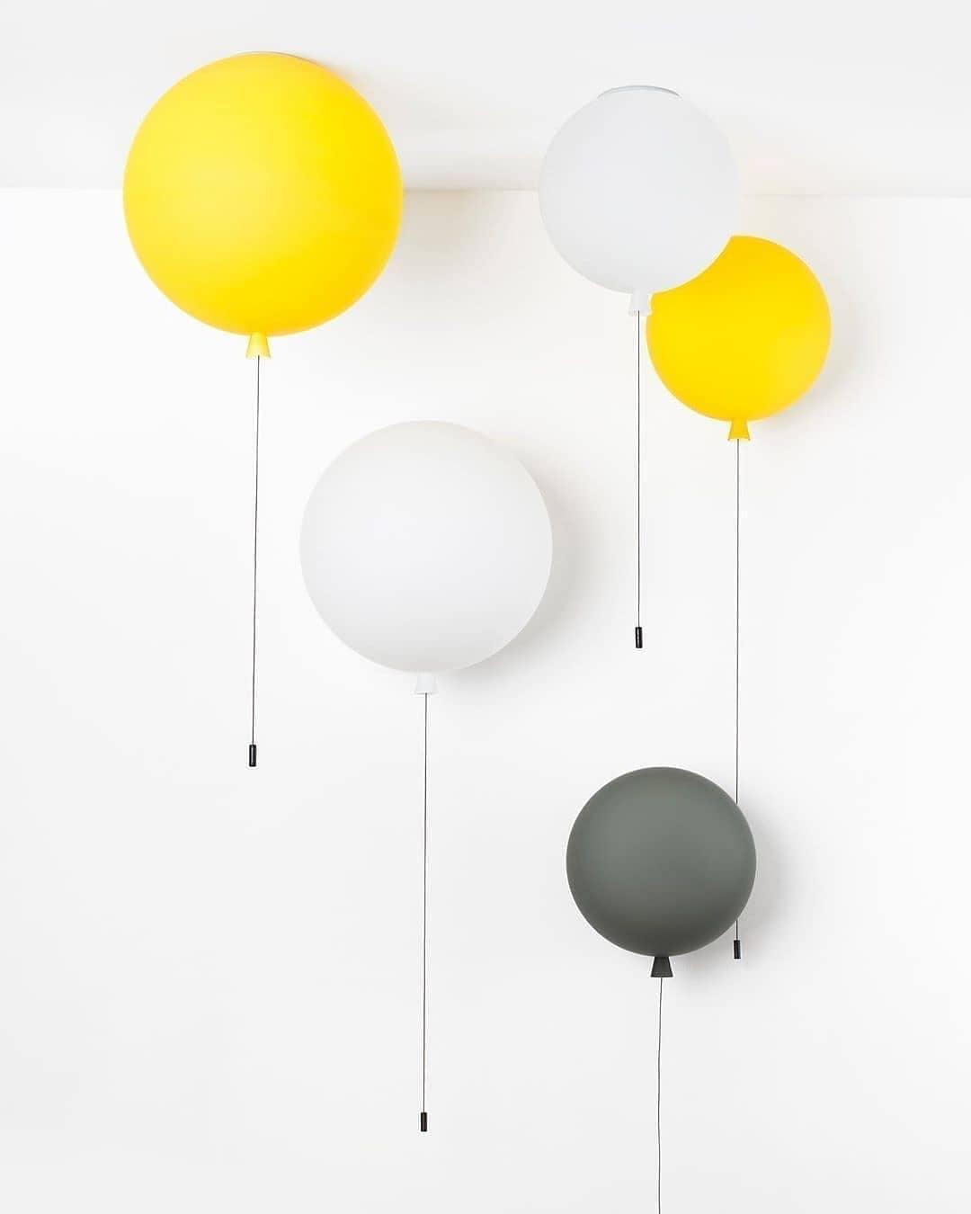 Kiri radosny żyrandol balonowy z plastiku do montażu ściennego