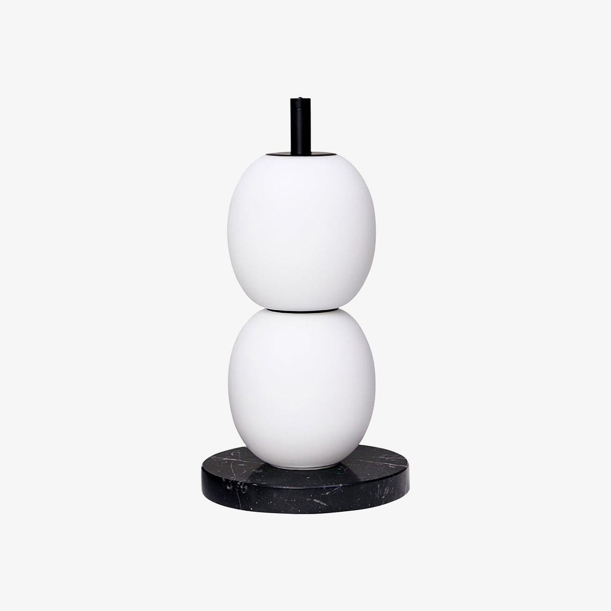 Olive nowoczesna lampa stołowa z marmuru