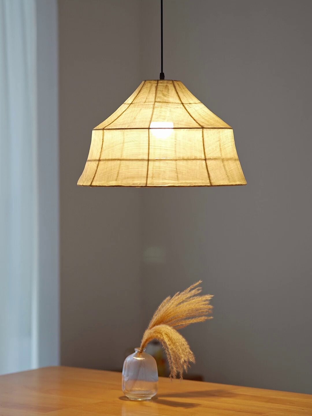 Kirkhurst Lampa wisząca z włókna tkanego