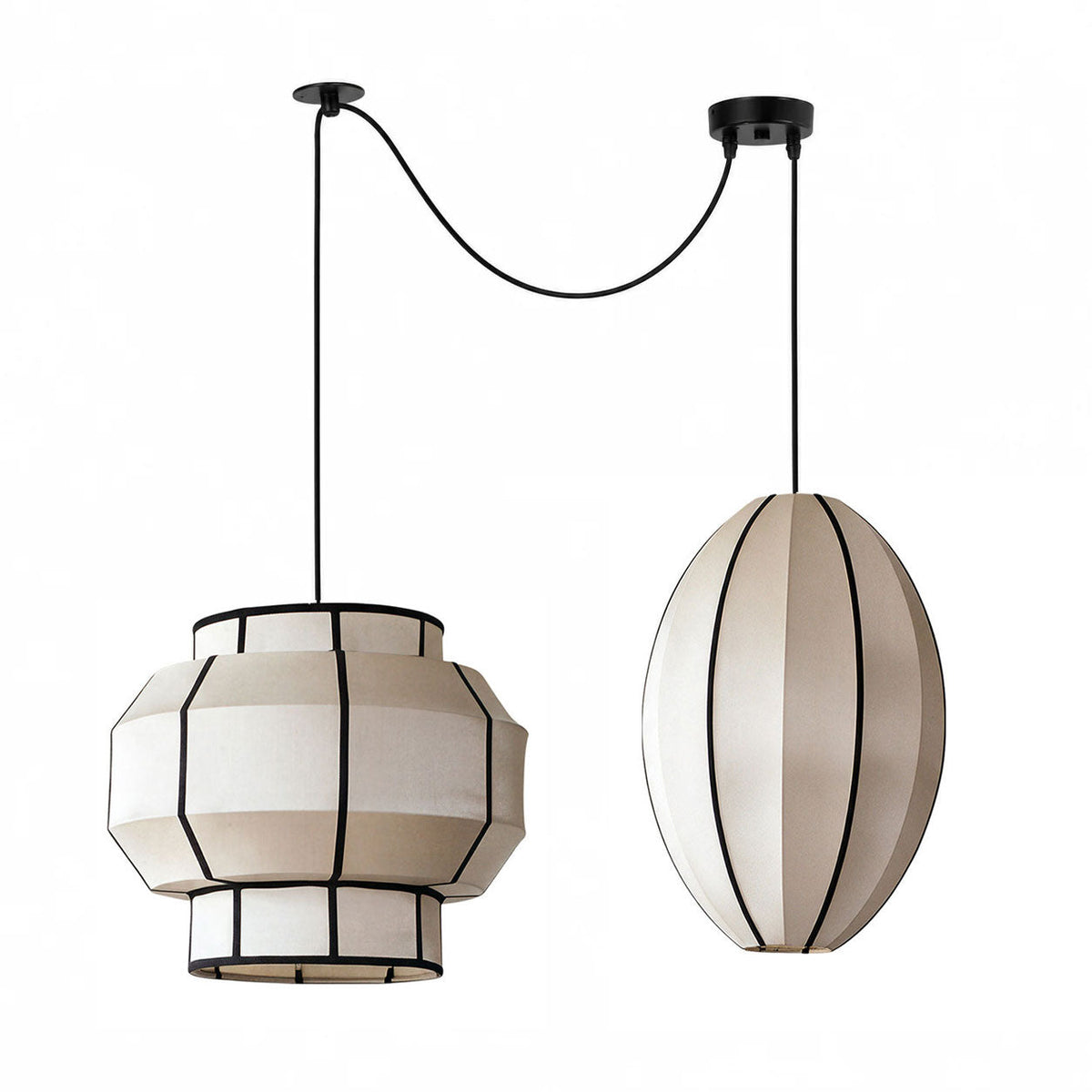 Southvale3 Lampa wisząca z tkaniny