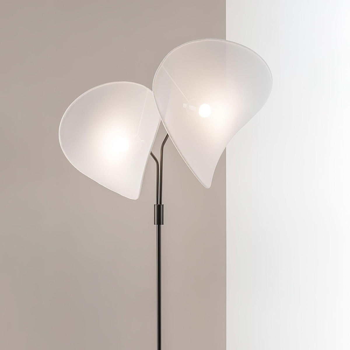 Linivora nowoczesna lampa stojąca z płótna