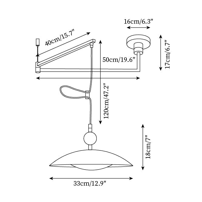 Jovik regulowana lampa wisząca
