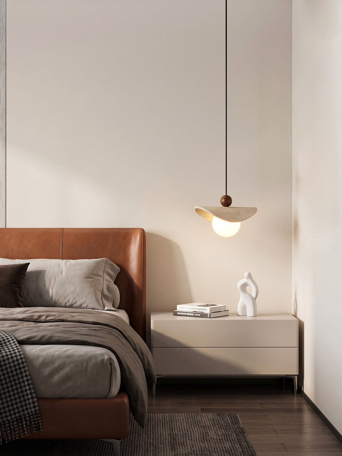 Jorwick Lampa Wisząca Koralikowa Z Trawertynu