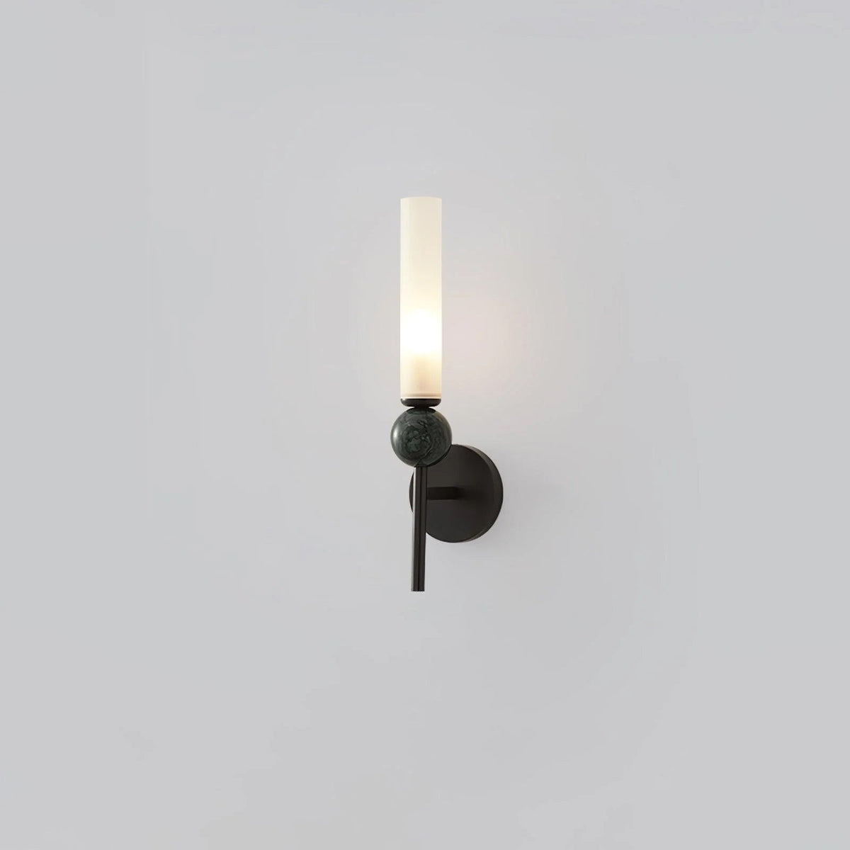 Dulane nowoczesna minimalistyczna kinkietowa lampa ścienna w pionie z marmuru