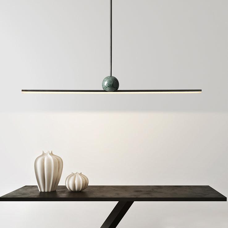 Mariiella liniowa minimalistyczna lampa wisząca z marmuru