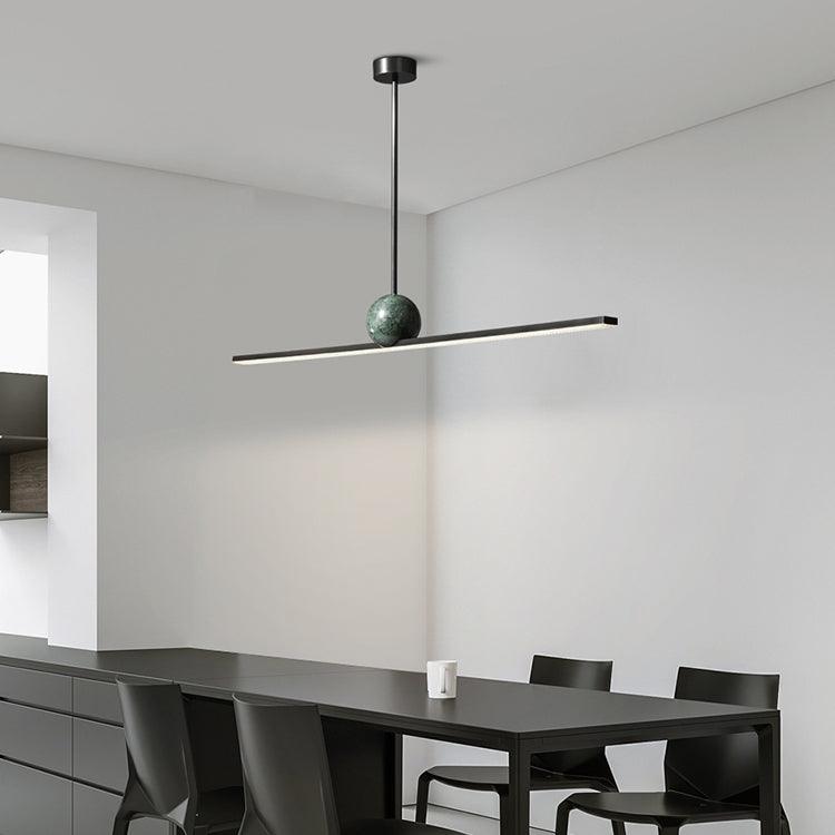 Mariiella liniowa minimalistyczna lampa wisząca z marmuru