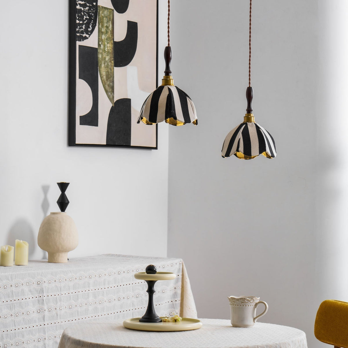 Isolder wisząca lampa z płótna