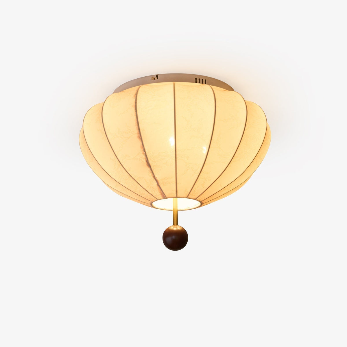 Willow lampa sufitowa z płótna i drewna