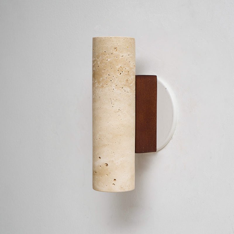 Nula Travertine kinkiet drewniany