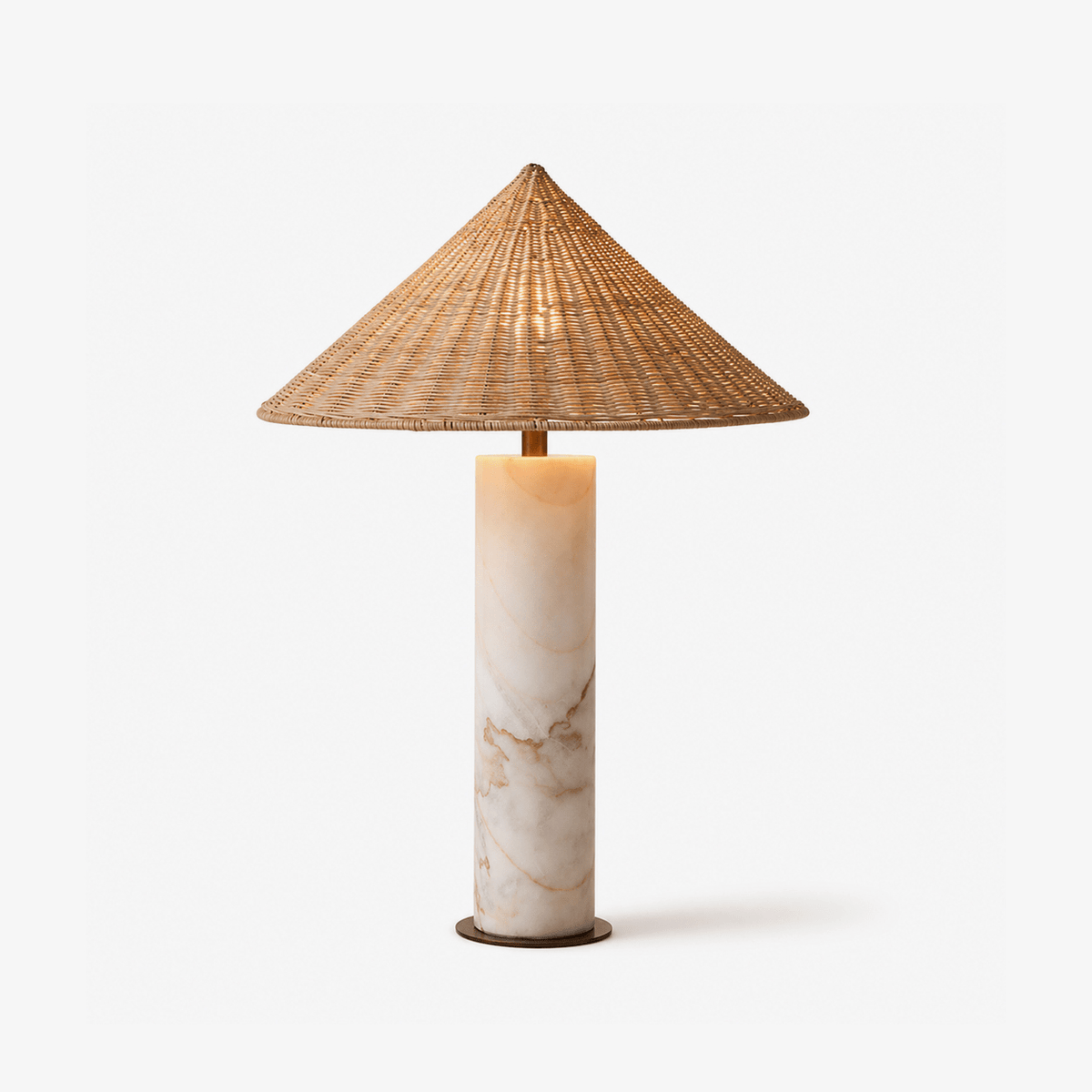 Lampa stołowa Neriella z marmuru