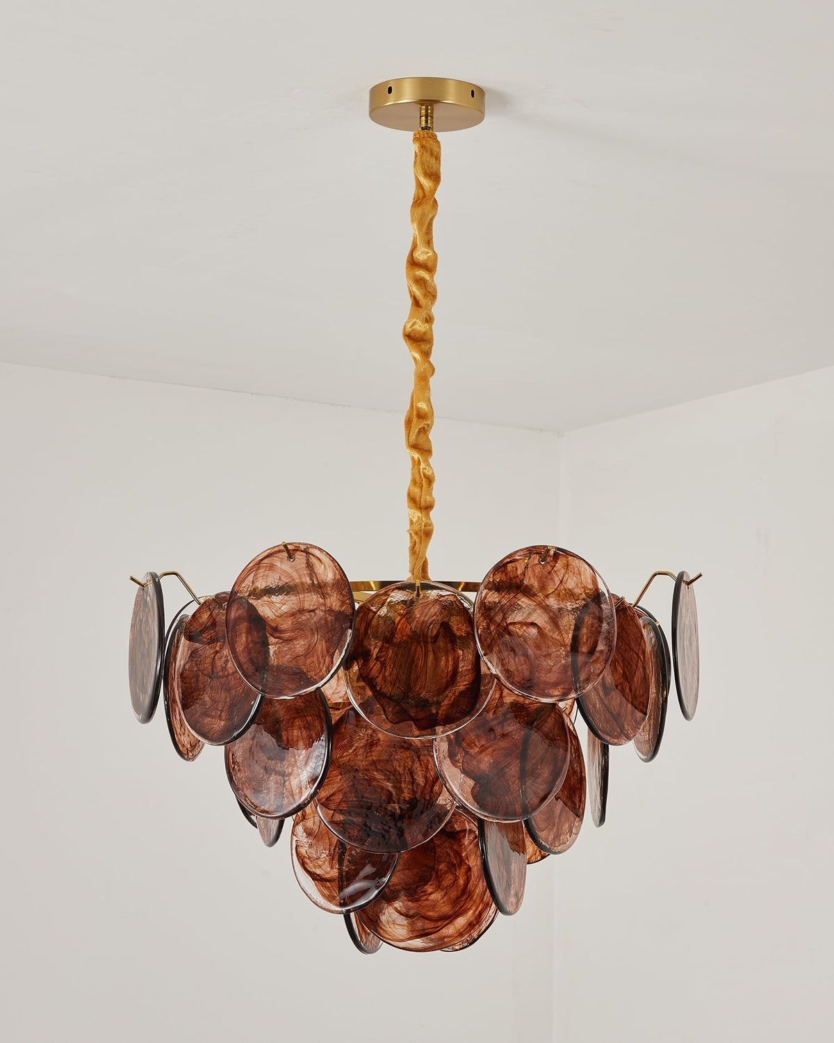Amber żyrandol