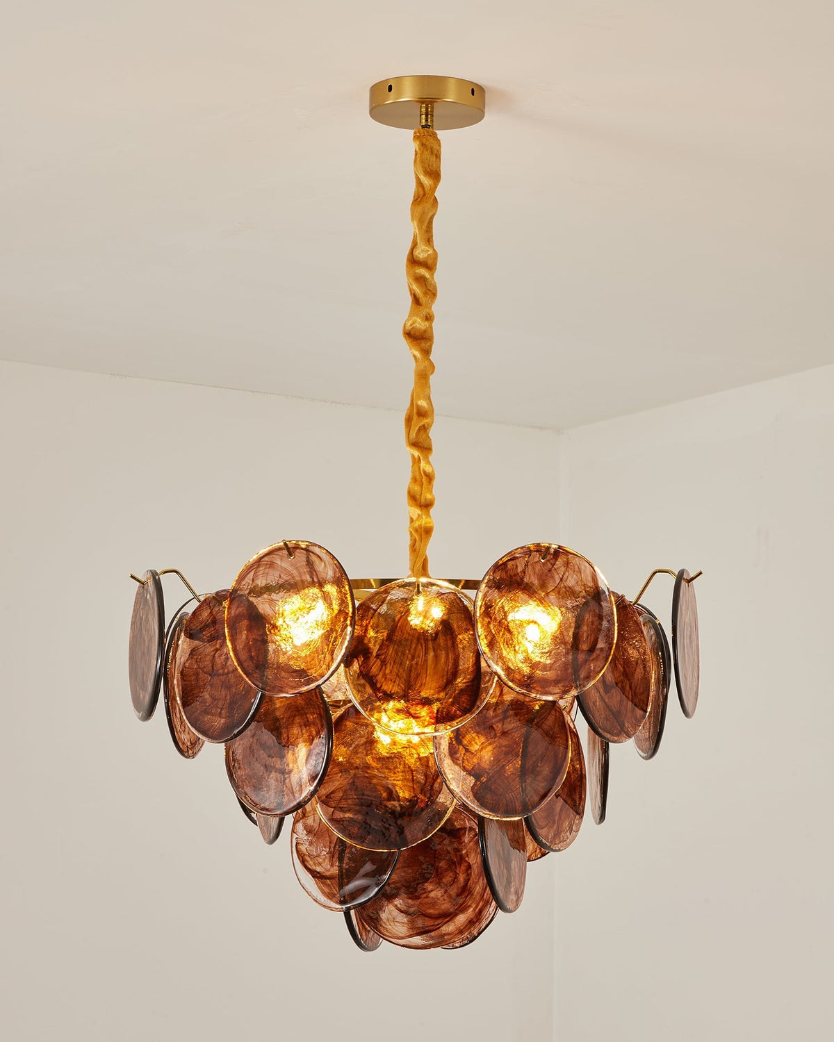 Amber żyrandol