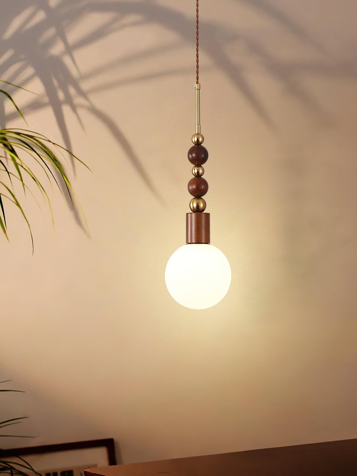 Aldanelle lampa wisząca z drewna