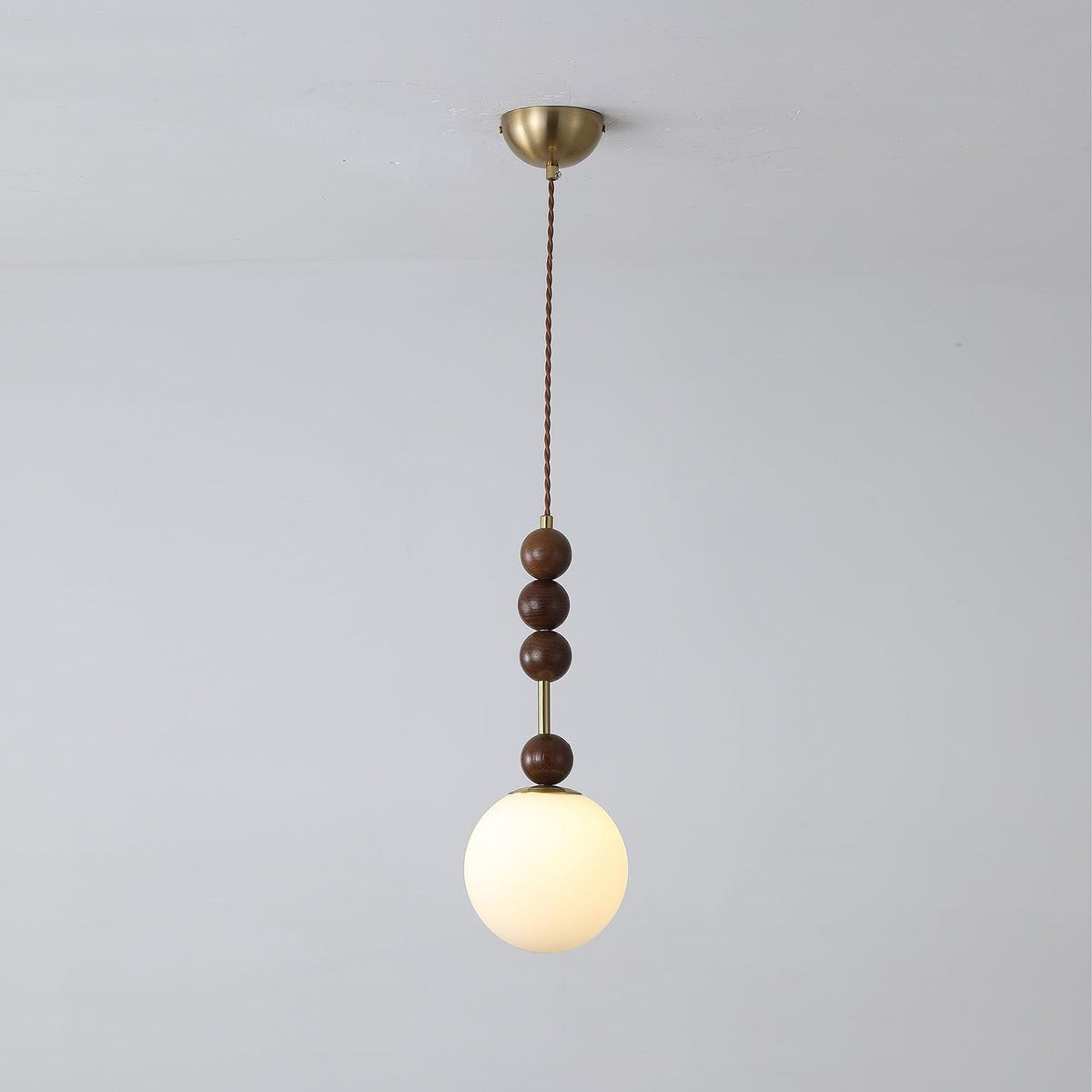 Aldanelle lampa wisząca z drewna