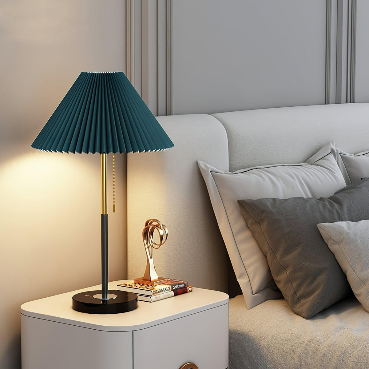 Divo minimalistyczna lampa stołowa z marmuru
