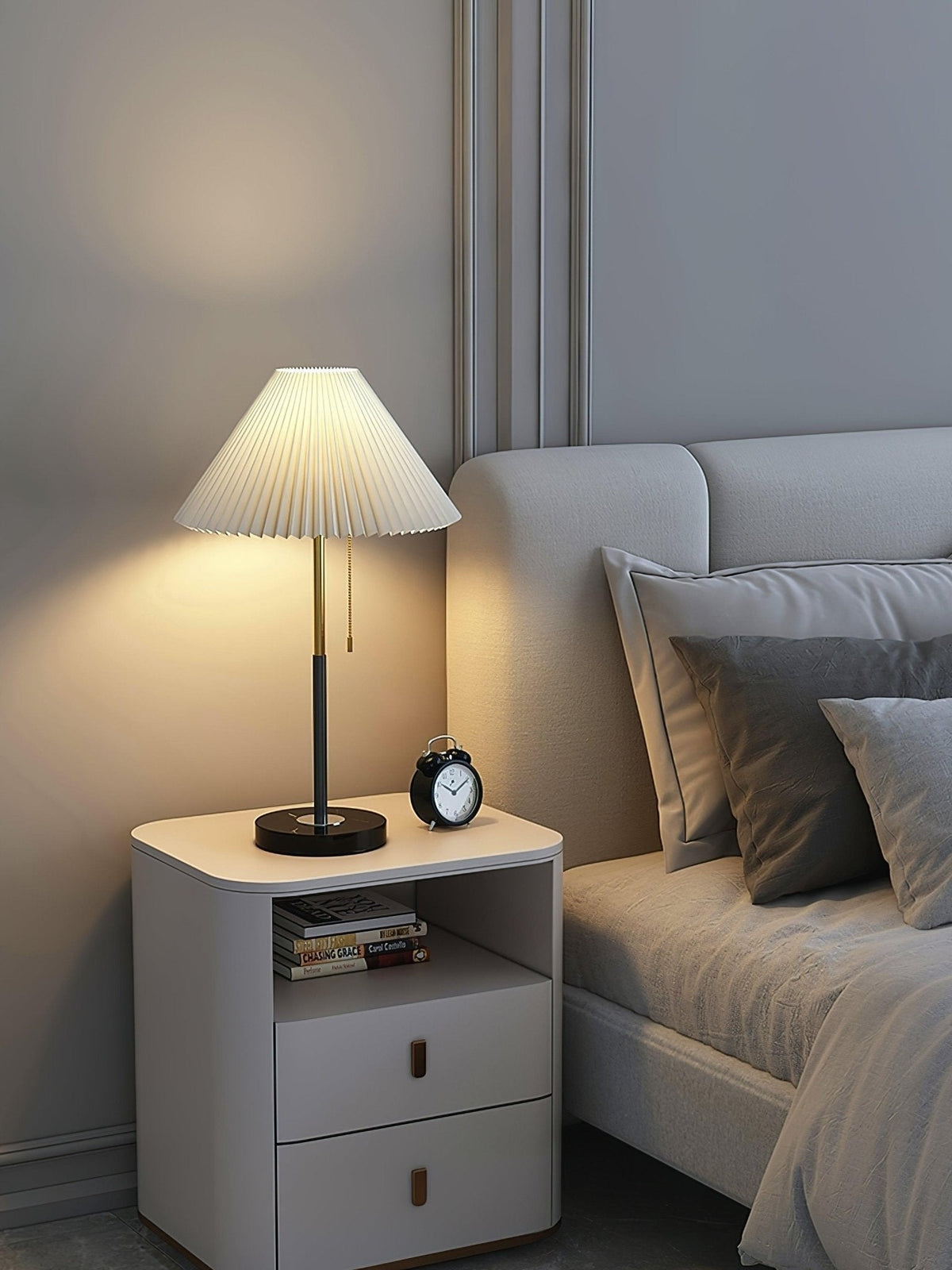 Divo minimalistyczna lampa stołowa z marmuru
