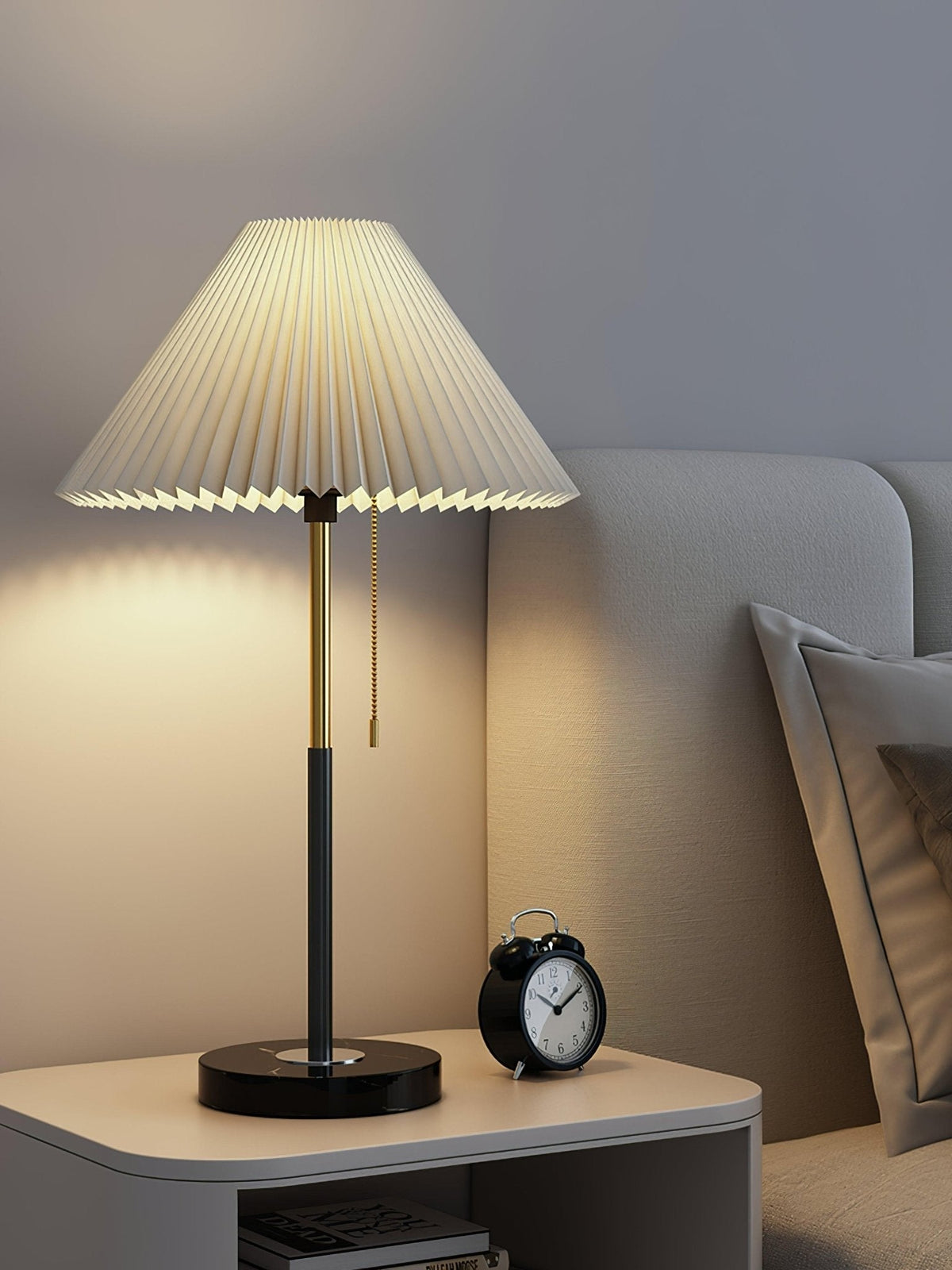 Divo minimalistyczna lampa stołowa z marmuru