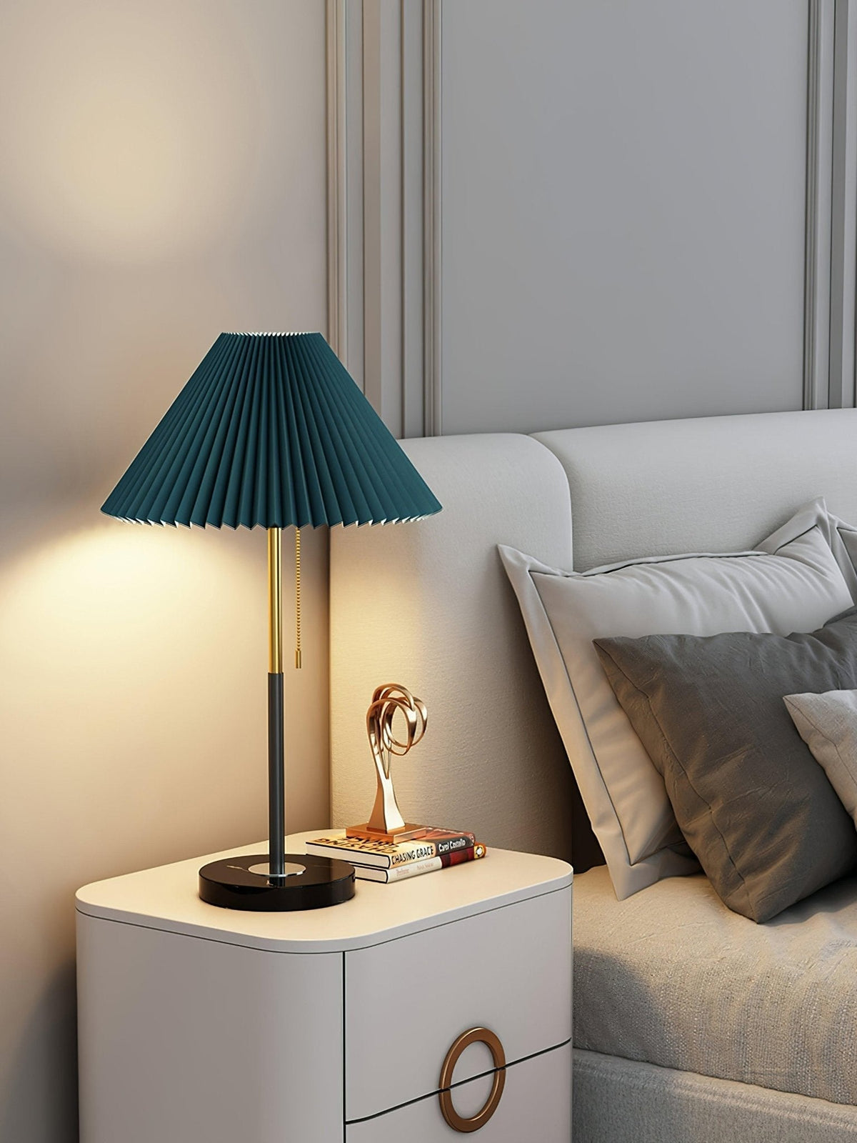 Divo minimalistyczna lampa stołowa z marmuru