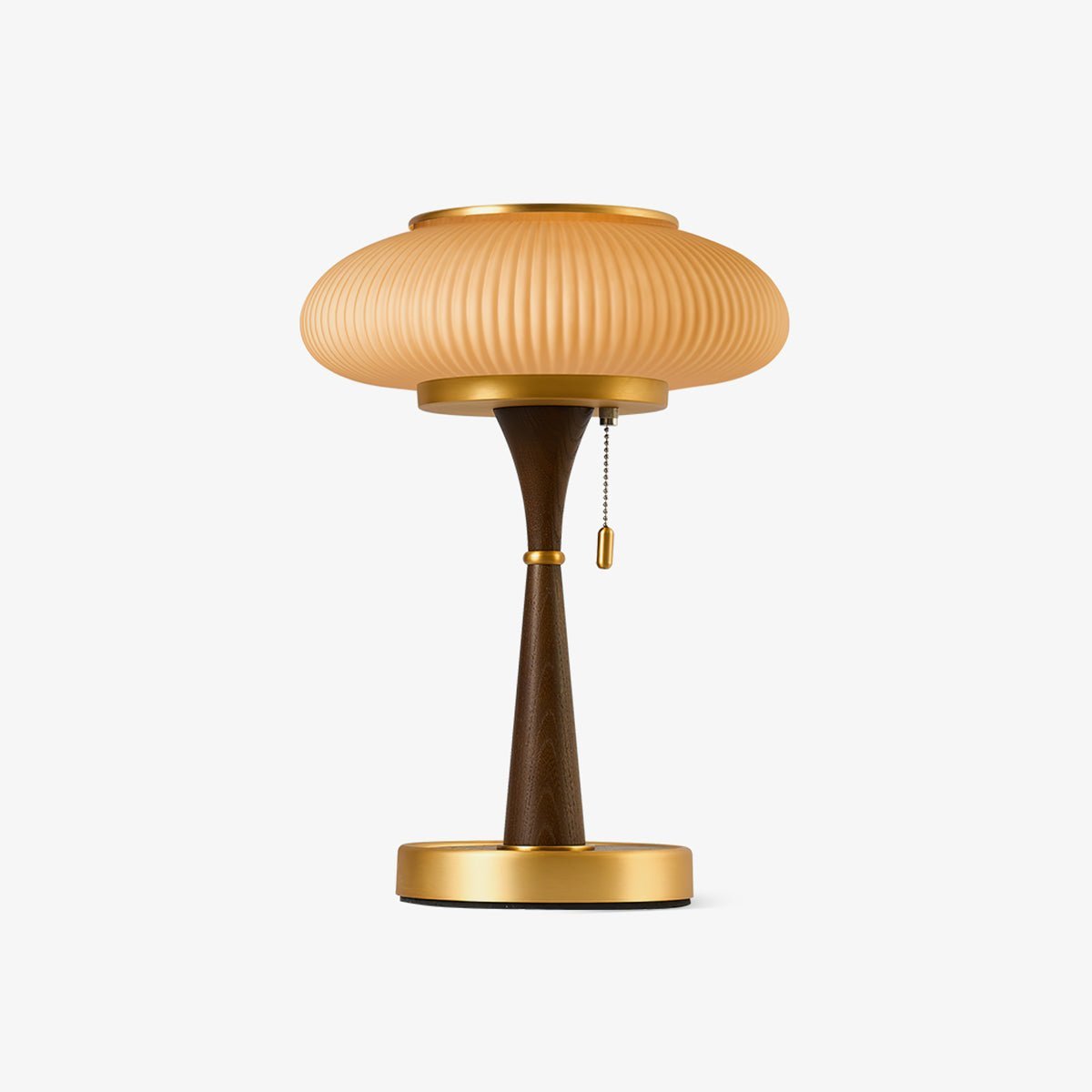 Lampa stołowa Vevelo drewniana retro