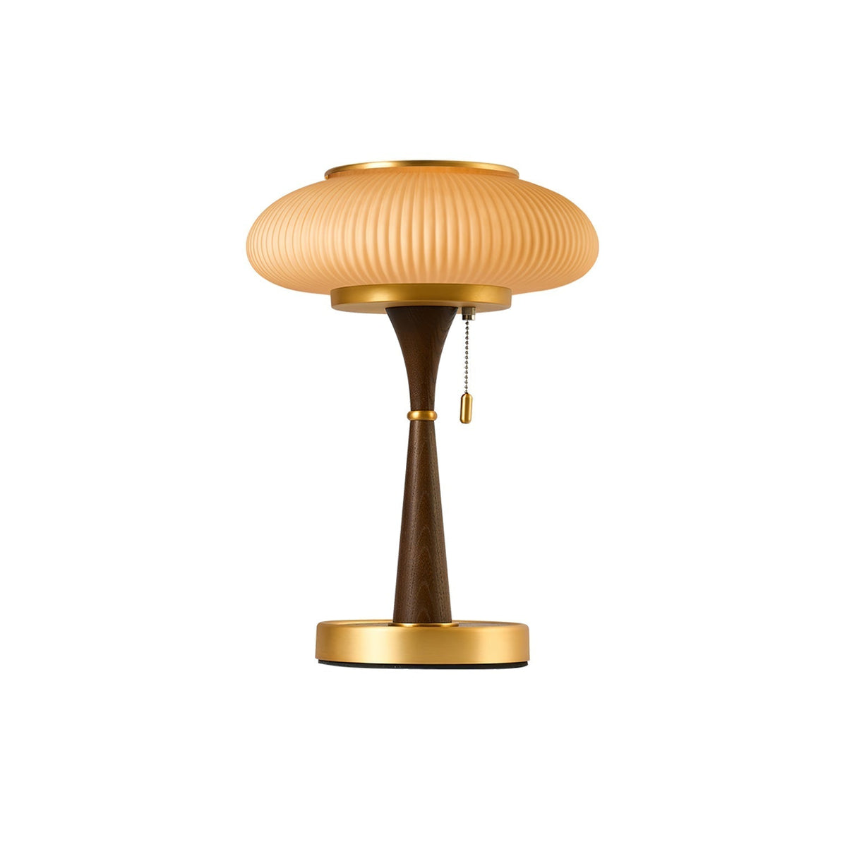 Lampa stołowa Vevelo drewniana retro