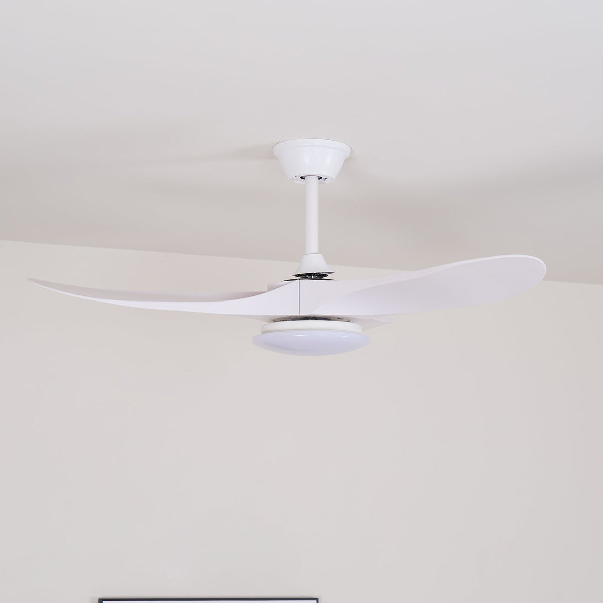 Oriken minimalistyczna lampa sufitowa z wentylatorem