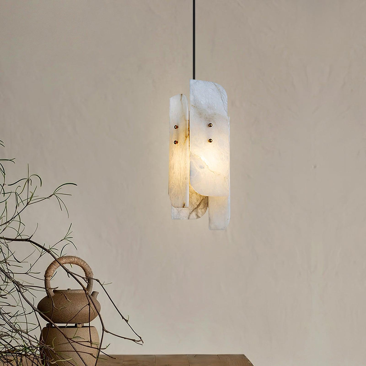 Vicarus warstwowa lampa wisząca z alabastrem