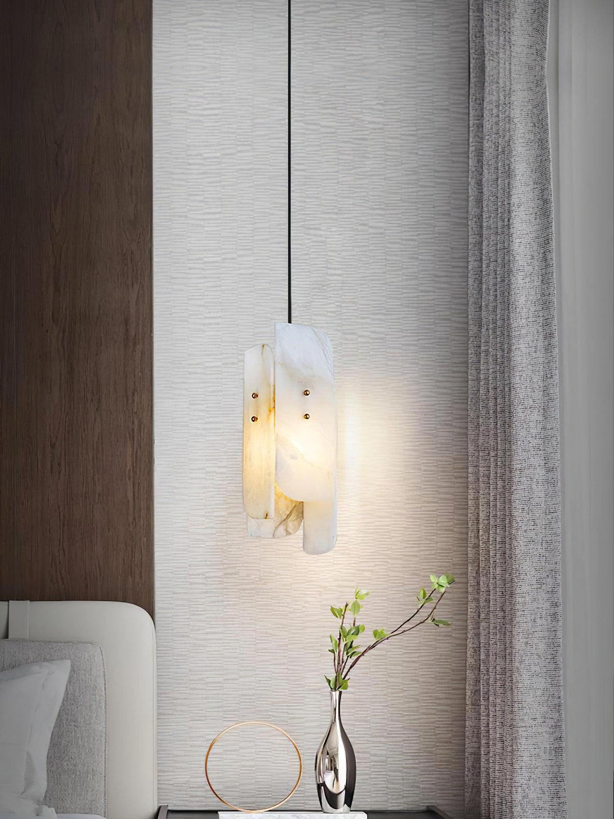 Vicarus warstwowa lampa wisząca z alabastrem