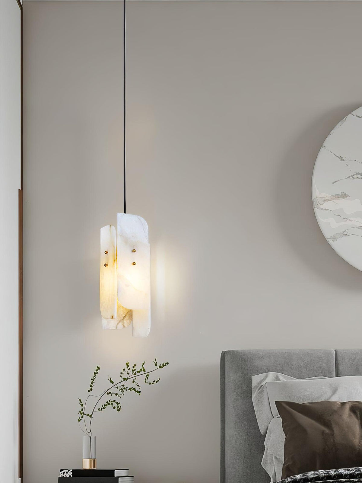 Vicarus warstwowa lampa wisząca z alabastrem