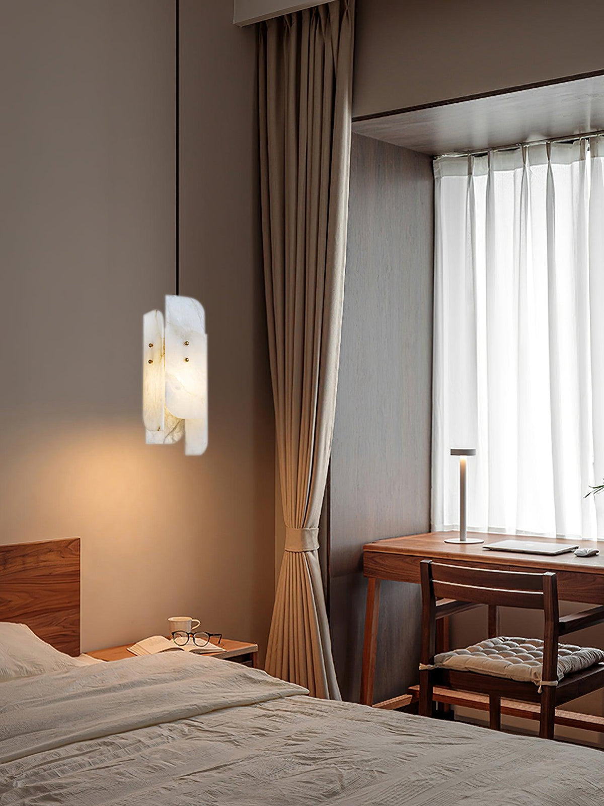 Vicarus warstwowa lampa wisząca z alabastrem
