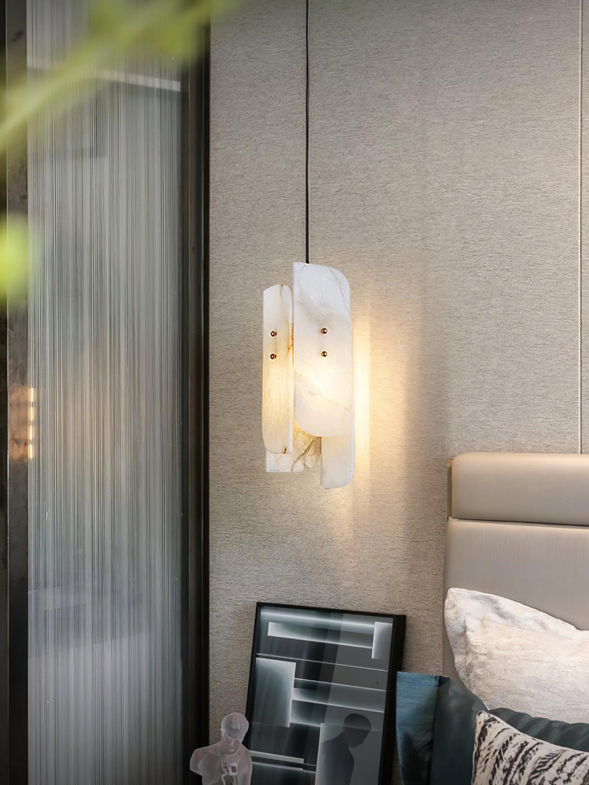 Vicarus warstwowa lampa wisząca z alabastrem