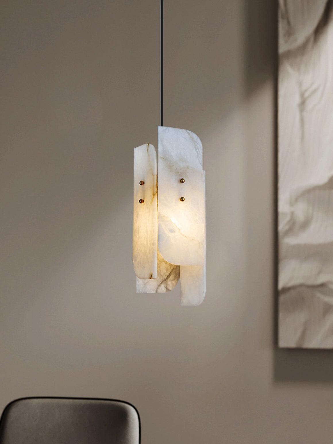 Vicarus warstwowa lampa wisząca z alabastrem