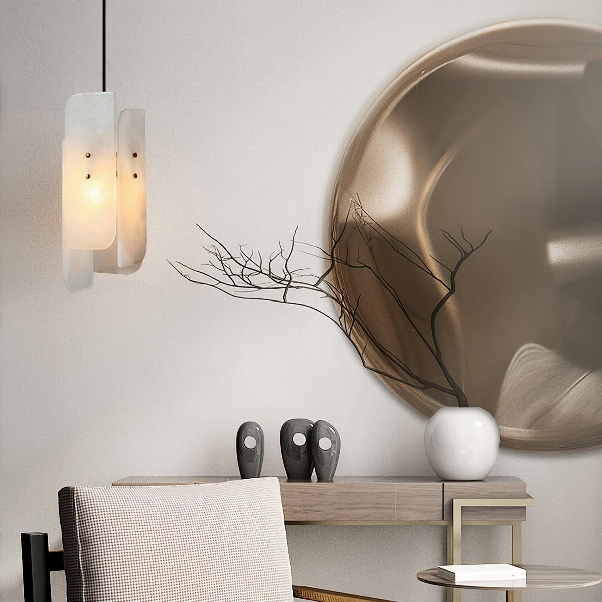 Vicarus warstwowa lampa wisząca z alabastrem