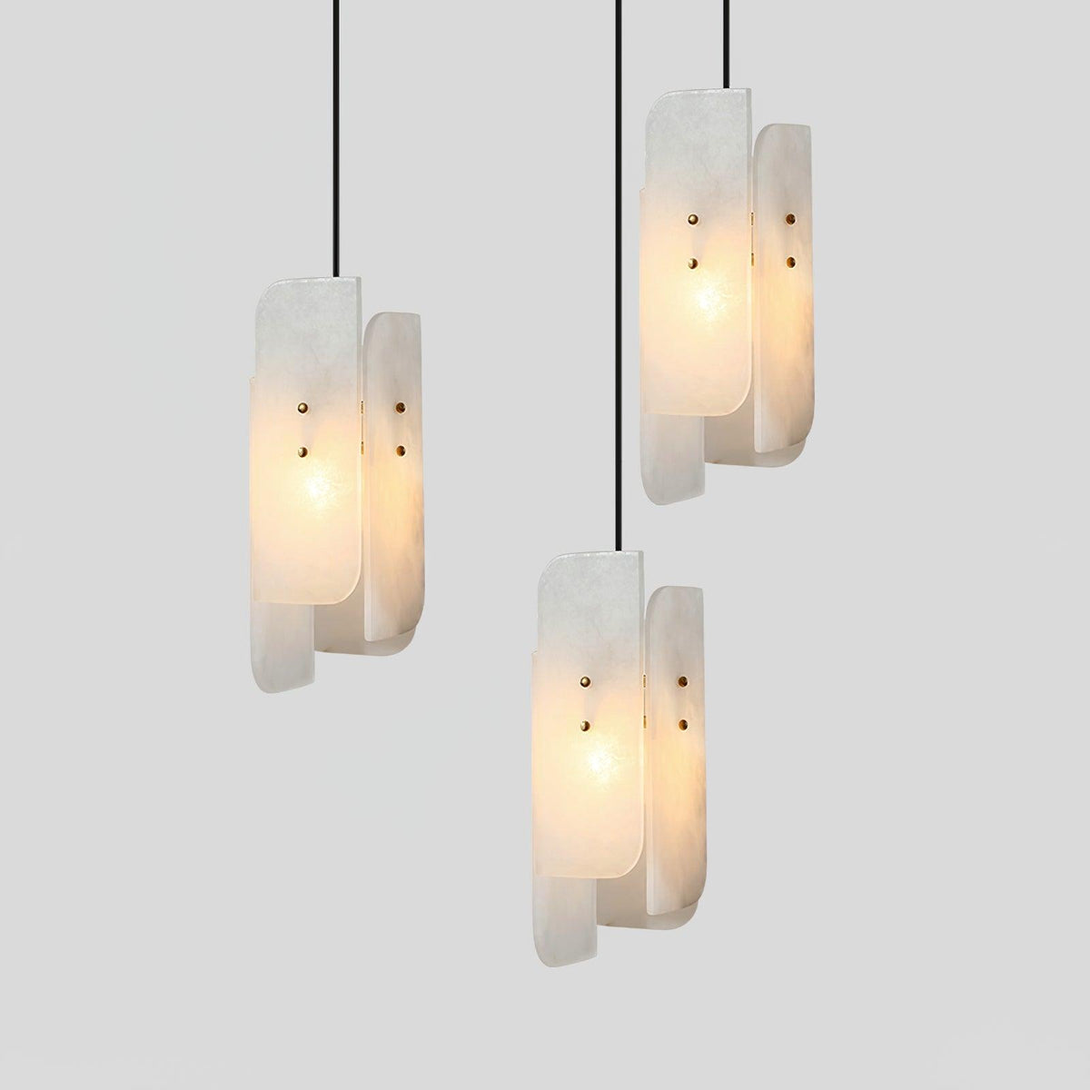 Vicarus warstwowa lampa wisząca z alabastrem