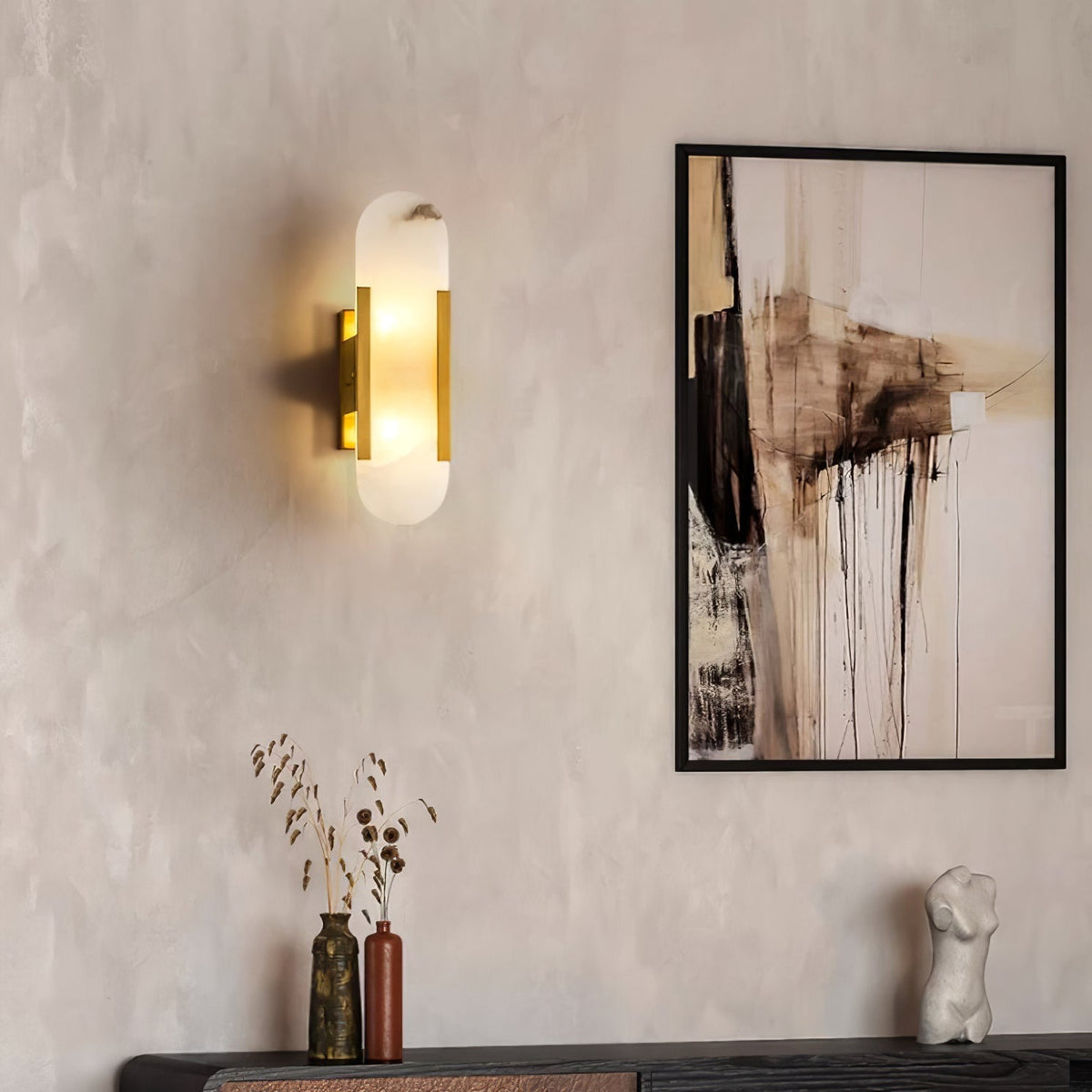 Bano lampa ścienna z alabastu