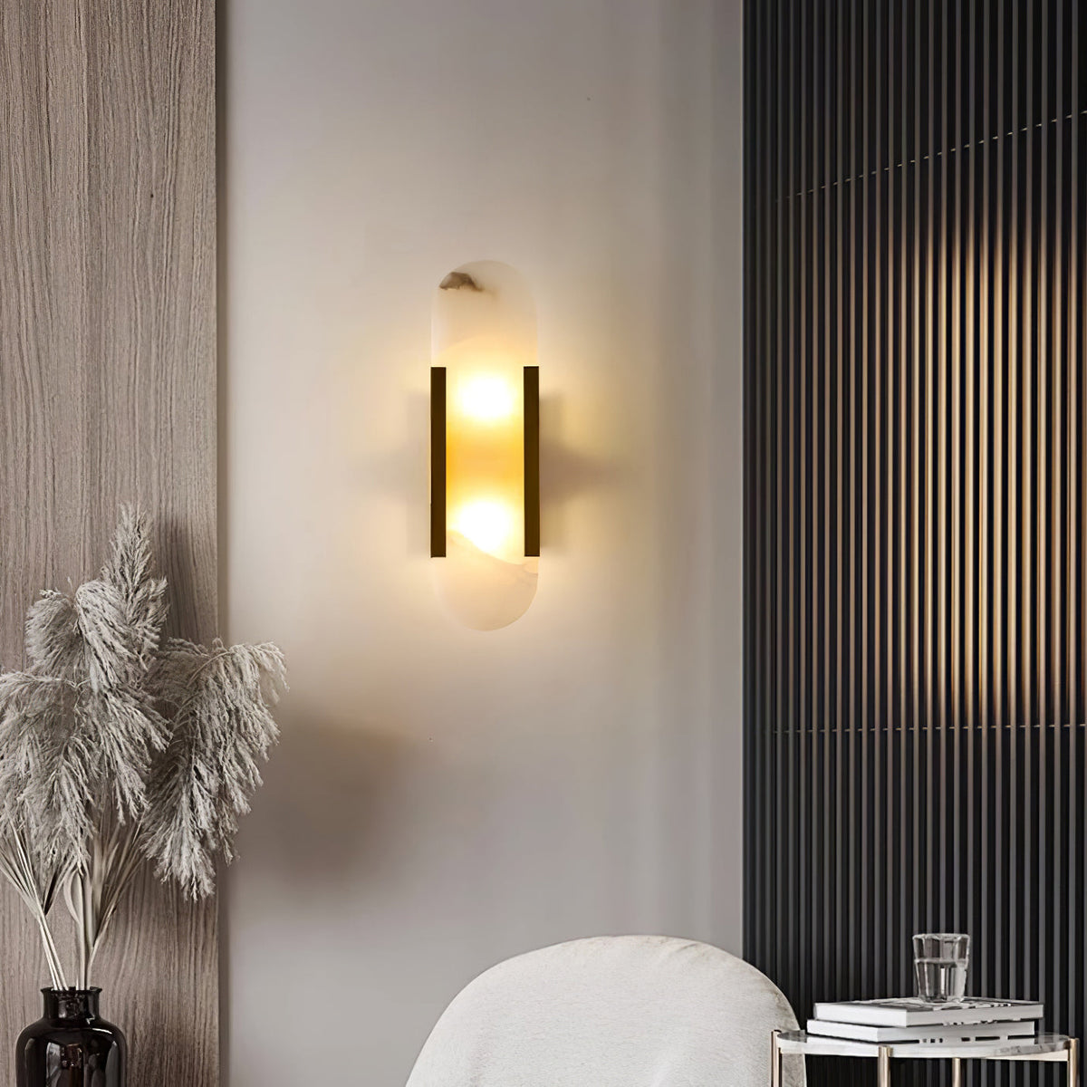 Bano lampa ścienna z alabastu